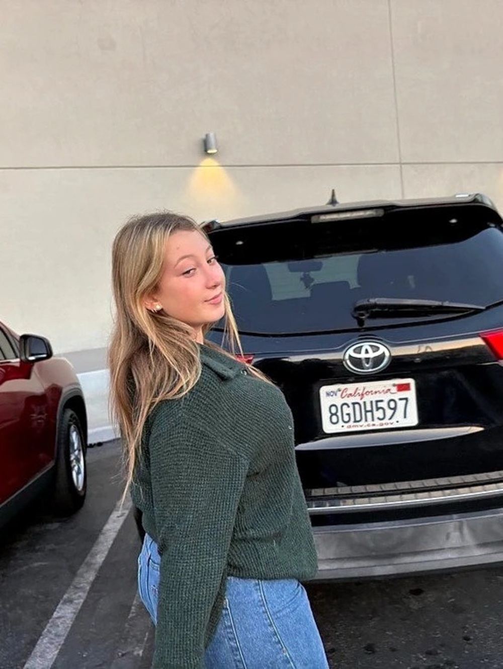 Green Crew Neck Sweater Like New